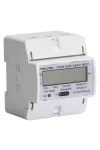 TRACON TVOF14MOD LCD kijelzésű fogyasztásmérő,közvetlen, MODBUS, 1F, 4 modul 230VAC / 10(100)A