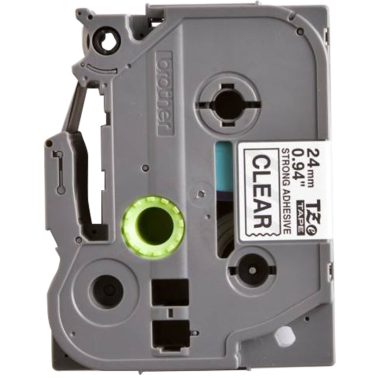 TRACON TZE-FX251 Brother  TZe-FX251 szalagkazetta, átlátszó alap, fekete betű 24 mm / 8 m