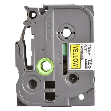 TRACON TZE-S621 Brother  TZe-S621 szalagkazetta, sárga alap, fekete betű 9 mm / 8 m