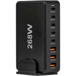 TRACON USB3A5C USB állomás 3 USB A, 5 USB-C, 268W