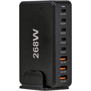 TRACON USB3A5C USB állomás 3 USB A, 5 USB-C, 268W