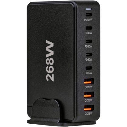 TRACON USB3A5C USB állomás 3 USB A, 5 USB-C, 268W