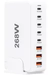 TRACON USB3A5CW USB állomás, fehér 3 USB A, 5 USB-C, 268W TRACON USB3A5CW USB állomás, fehér 3 USB A, 5 USB-C, 268W