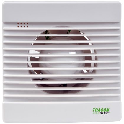   TRACON VF100-B Fürdőszoba ventilátor, golyóscsapágy 230 VAC, 15W, 80 m3/h, 33 dB,100 mm