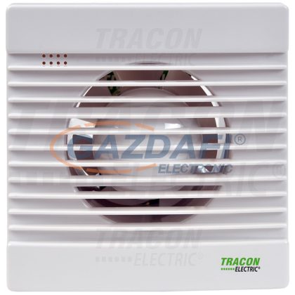  TRACON VF100-BTS Fürdőszoba ventilátor, golyóscsapágy+időzítő+v.zsalu 230 VAC, 15W, 80 m3/h, 33 dB,100 mm