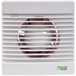   TRACON VF100-BTSH Fürdőszoba ventilátor, golyóscsapágy+időzítő+v.zsalu+pára 230 VAC, 15W, 80 m3/h, 33 dB,100 mm