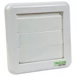   TRACON VFG100 Kültéri gravitációs zsalu fürdőszoba vent-hoz 151×151×45mm, D=96mm