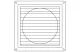 TRACON VFS100 Kültéri fix zsalu ráccsalfürdőszoba ventilátorhoz 151×151×45mm, D=96mm