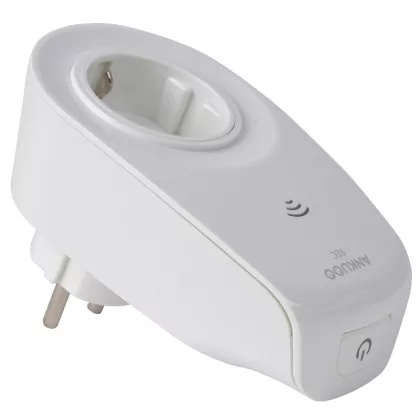   TRACON WANKUOOSW6301 Csatlakozó aljzat adapter wifis kapcsolóval 230 V, 50 Hz, 16 A, MAX. 3500 W, Wi-Fi: 2.4 GHz