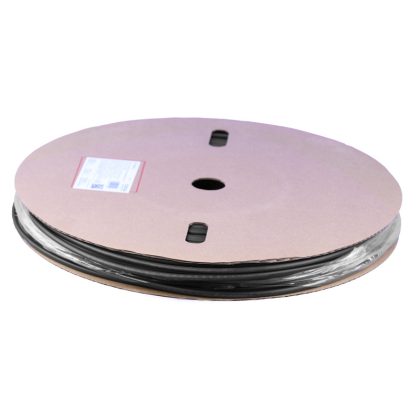 TRACON ZSVR48-D Zsugorcső, vékonyfalú, 3:1zsugorodás, gyantás, fekete, dobon 4,8/1,6mm, PO