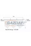 TRONIX 006-132 LED-es sorolható fényfüggöny, 2 m, 152 LED, fehér kábel, csillogó hideg fehér fény, IP44