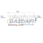   TRONIX 007-008 PS230 Jégcsap fényfüggöny, 2x0,4m , fekete vezetékkel, 3000K WW
