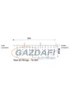 TRONIX 007-026 PS230 Jégcsap fényfüggöny, 2x0,4m, fehér vezetékkel, 3000K, WW & TW WW