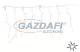 TRONIX 007-026 PS230 Jégcsap fényfüggöny, 2x0,4m, fehér vezetékkel, 3000K, WW & TW WW