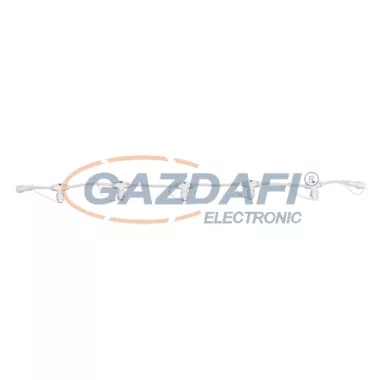 TRONIX 010-007 elosztó, 5 férőhelyes, 1 m, fehér, IP44