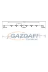 TRONIX 010-105 fő kábel fényfüggönyhöz, 12 szálas, 120 cm, fehér, IP44