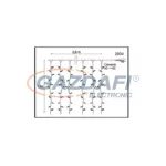   TRONIX 010-112 LED-es fényfüggöny, 2,6 m, 494 LED, fehér kábel, hideg fehér fény, IP44