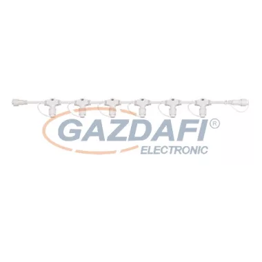 TRONIX 010-113 fő kábel fényfüggönyhöz, 6 szálas, 60 cm, fehér, IP44