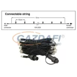   TRONIX 010-152 LED szál fényfüggönyhöz, 10 m, 100 LED, fekete kábel, kék fény, IP44