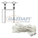   TRONIX 010-172 LED 2-es zárószál fényfüggönyhöz, 2 x 1.5 m, 30 LED, fehér kábel, meleg fehér fény, IP44