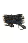 TRONIX 010-215 LED szál fényfüggönyhöz, 6 m, 60 LED, fekete kábel, sárga fény, IP44