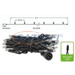   TRONIX 011-118 PS230 Végelem, 3m, fekete vezetékkel, 3000K, WW