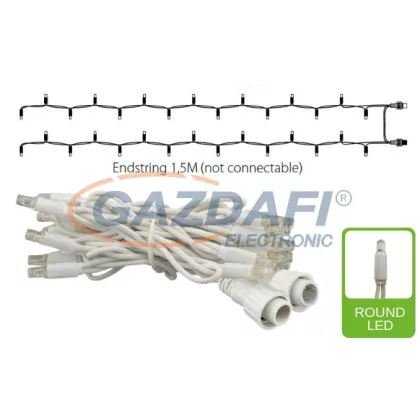   TRONIX 011-172 PS230 Végelem, 2x1,5m, fehér vezetékkel, 3000K, WW