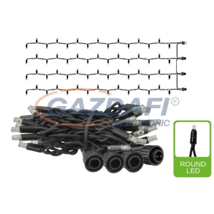   TRONIX 011-176 PS230 Végelem, 4x0,8m, fekete vezetékkel, 3000K, WW