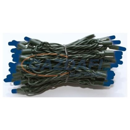   TRONIX 016-002 LED-es fényfüzér fák megvilágítására, zöld kábel, 6m, kék fény, IP44