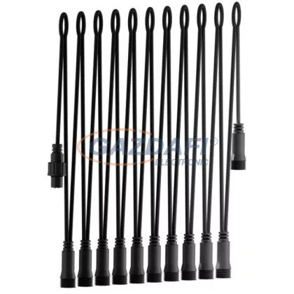 TRONIX 016-058 PS24 Kúpos fénycsatlakozó, zöld kábellel