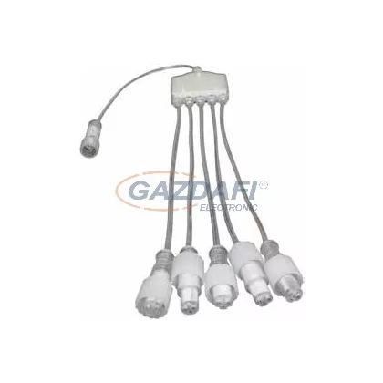 TRONIX 018-013 PS36, 5 irányú elosztó, átlátszó