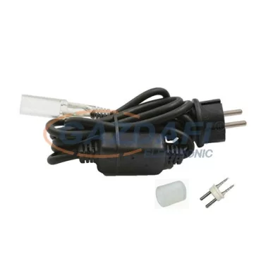 TRONIX 065-006 Kültéri betápkábel LED fénykábelhez (fénytömlőhöz), konverterrel, UK csatlakozóval