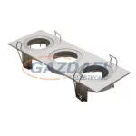   TRONIX 148-003 Spot lámpatest 3-as süllyesztett szögletes üres fix 221x80mm IP20 alumínium