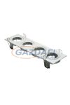 TRONIX 148-004 Spot lámpatest 4-es süllyesztett szögletes üres fix 293x80mm IP20 alumínium