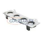   TRONIX 148-004 Spot lámpatest 4-es süllyesztett szögletes üres fix 293x80mm IP20 alumínium