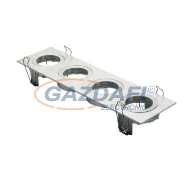 TRONIX 148-004 Spot lámpatest 4-es süllyesztett szögletes üres fix 293x80mm IP20 alumínium
