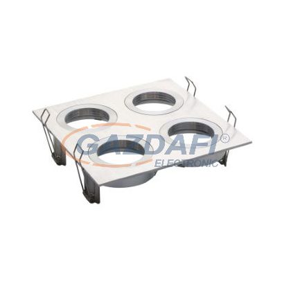   TRONIX 148-005 Spot lámpatest 4-es süllyesztett szögletes üres fix 152x152mm IP20 fehér