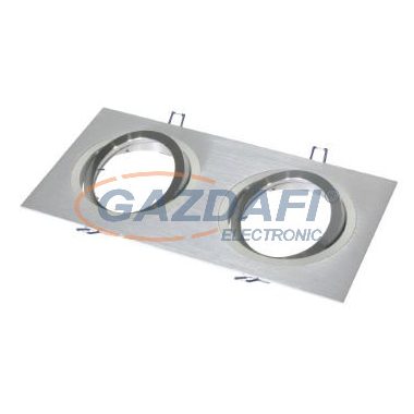 TRONIX 148-032 Spot lámpatest 2-es süllyesztett szögletes üres állítható 355x180mm IP20 alumínium AR111