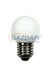 TRONIX 165-038 SMD LED fényforrás, E27, 1W, meleg fehér, IP44, törésmentes PVC búra
