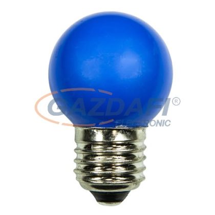   TRONIX 165-032 SMD LED fényforrás, E27, 1W, kék, IP44, törésmentes PVC búra