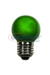 TRONIX 165-033 SMD LED fényforrás, E27, 1W, zöld, IP44, törésmentes PVC búra