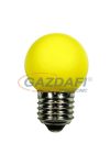 TRONIX 165-035 SMD LED fényforrás, E27, 1W, sárga, IP44, törésmentes PVC búra