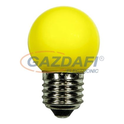   TRONIX 165-035 SMD LED fényforrás, E27, 1W, sárga, IP44, törésmentes PVC búra
