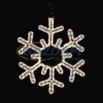   TRONIX 570-026 LED kültéri dekorációs hópehely, acél keret, 53cm, IP44, 5000K