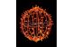 TRONIX 571-051 Kültéri 3D-dekor gömb, 35cm, narancssága kábellel, narancssárga LED