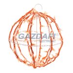   TRONIX 571-052 Kültéri 3D-dekor gömb, 50cm, narancssárga kábellel, narancssárga LED