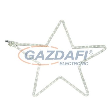 TRONIX 580-025 LED kültéri dekorációs 5 ágú csillag, alumínium keret, 6.7W, 60x57cm, IP44, 2400K