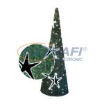   TRONIX 580-069 LED csillagos fenyőfa, zöld kárpit, alumínium váz, 2m, ø78cm
