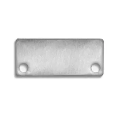 TRONIX 8102012 végzáró, E71 aluminium Komp. LED profil:  PN20, 2db, csavarokkal