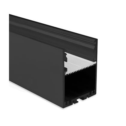   TRONIX 8102021 PN17 LED profil 200 cm, szimmetrikus, RAL 9005 max.30mm széles LED szalaghoz